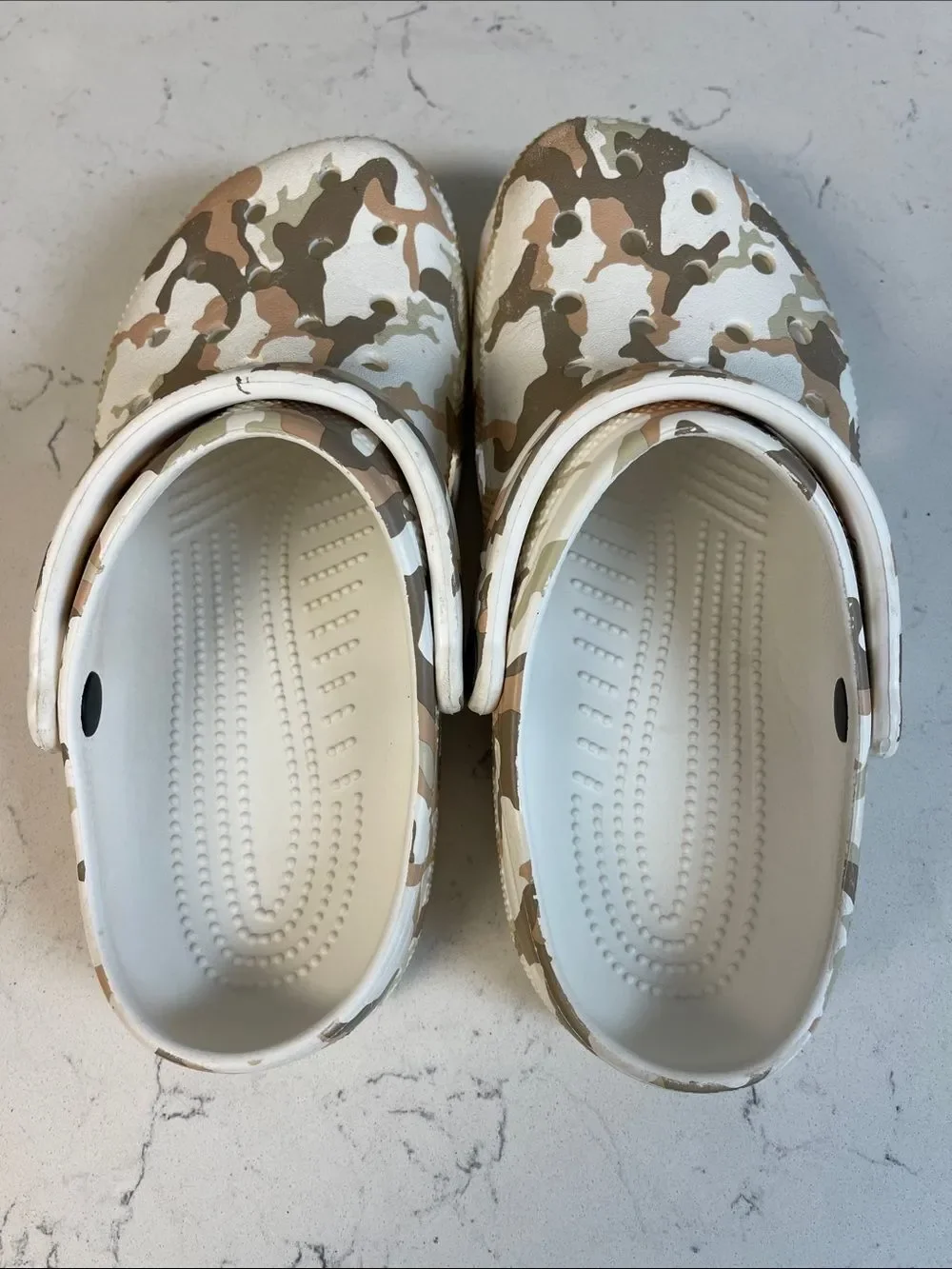 Crocs Classic Clog Camouflage Printing Beach 'White Camouflage' Mens 6 Women’s 8
